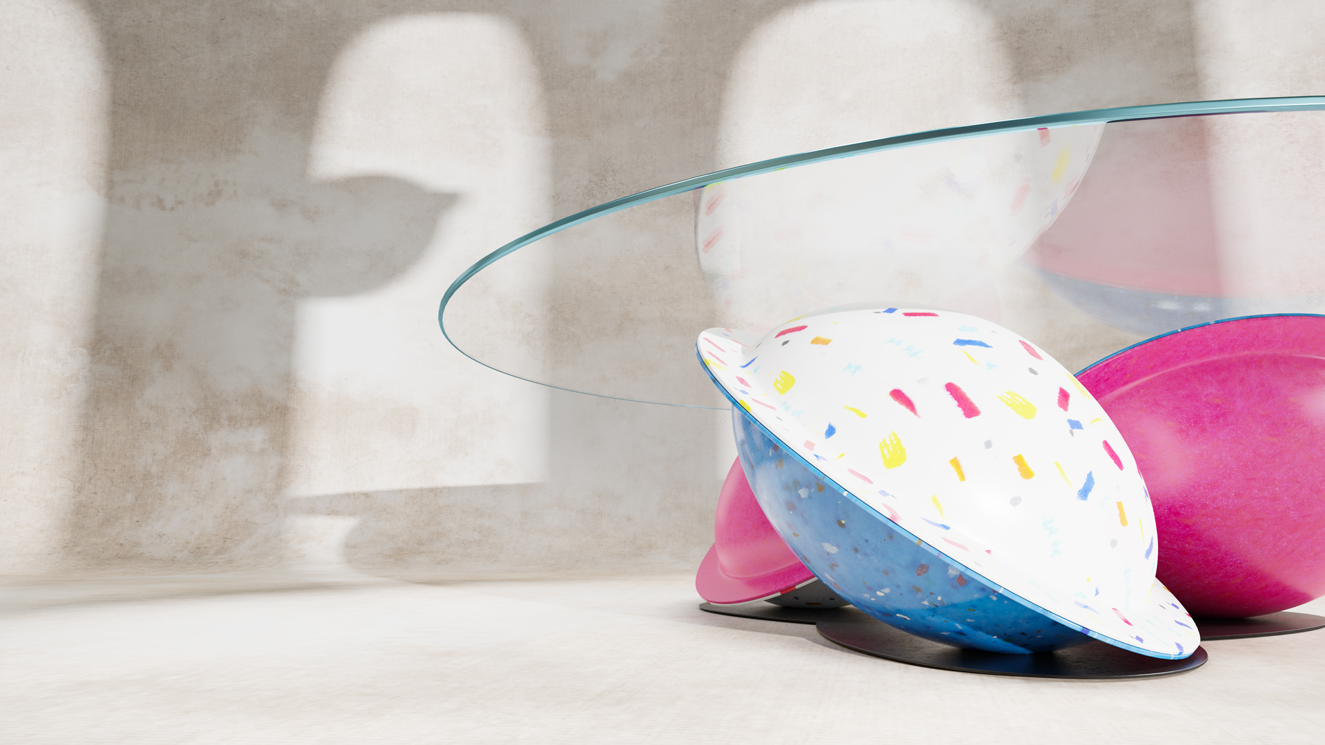 Flying Saucer Modern Coffee Table Design