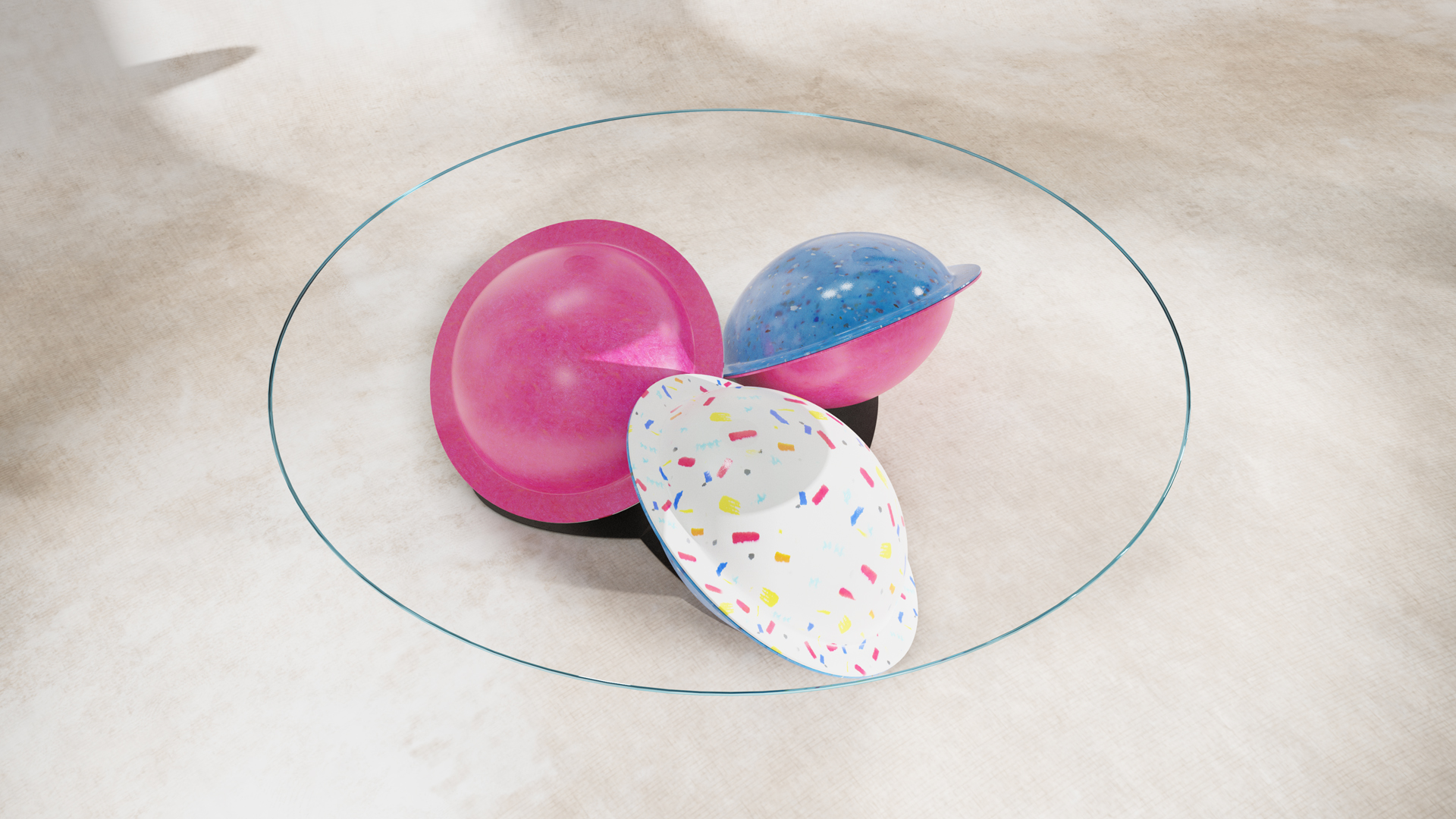 Flying Saucer Modern Coffee Table Design